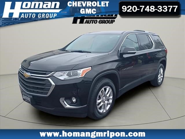2018 Chevrolet Traverse LT Cloth in Mosaic Black Metallic — front three-quarter view
