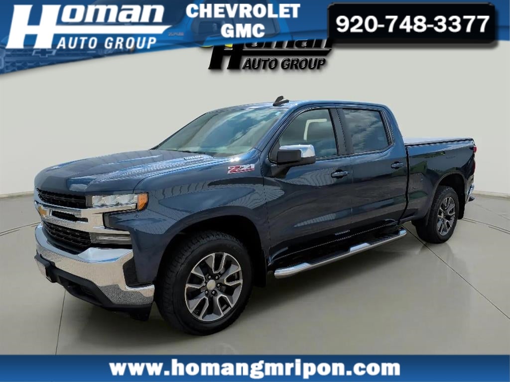 2020 Chevrolet Silverado 1500 LT in Northsky Blue Metallic — front three-quarter view